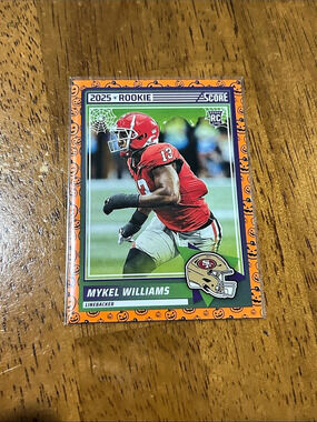 Score 2025 Mykel Williams Rookie Card San Francisco 49ers